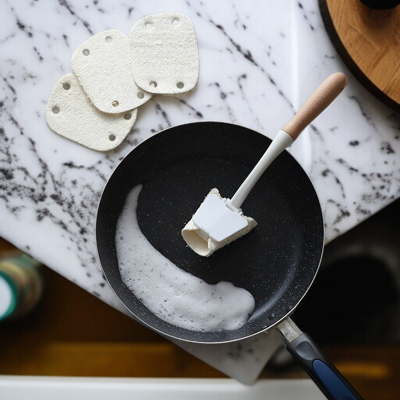 롱 우드 냄비 브러쉬 전체 모습