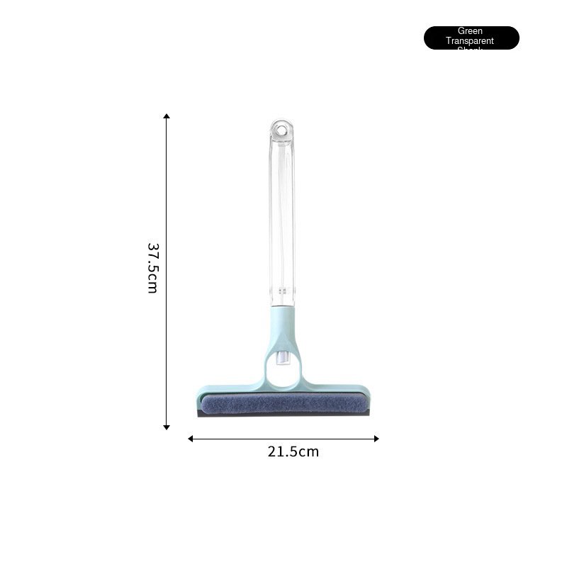 Nettoyeur de vitres double face avec pulvérisateur et raclette allongée