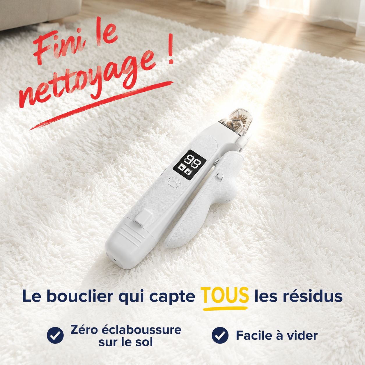 Coupe-griffes électrique pour chats et chiens