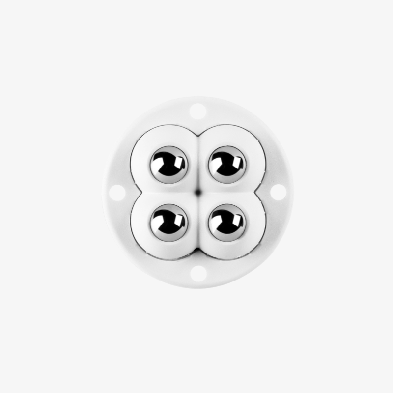 粘着テープ付きキャスターのクローズアップ