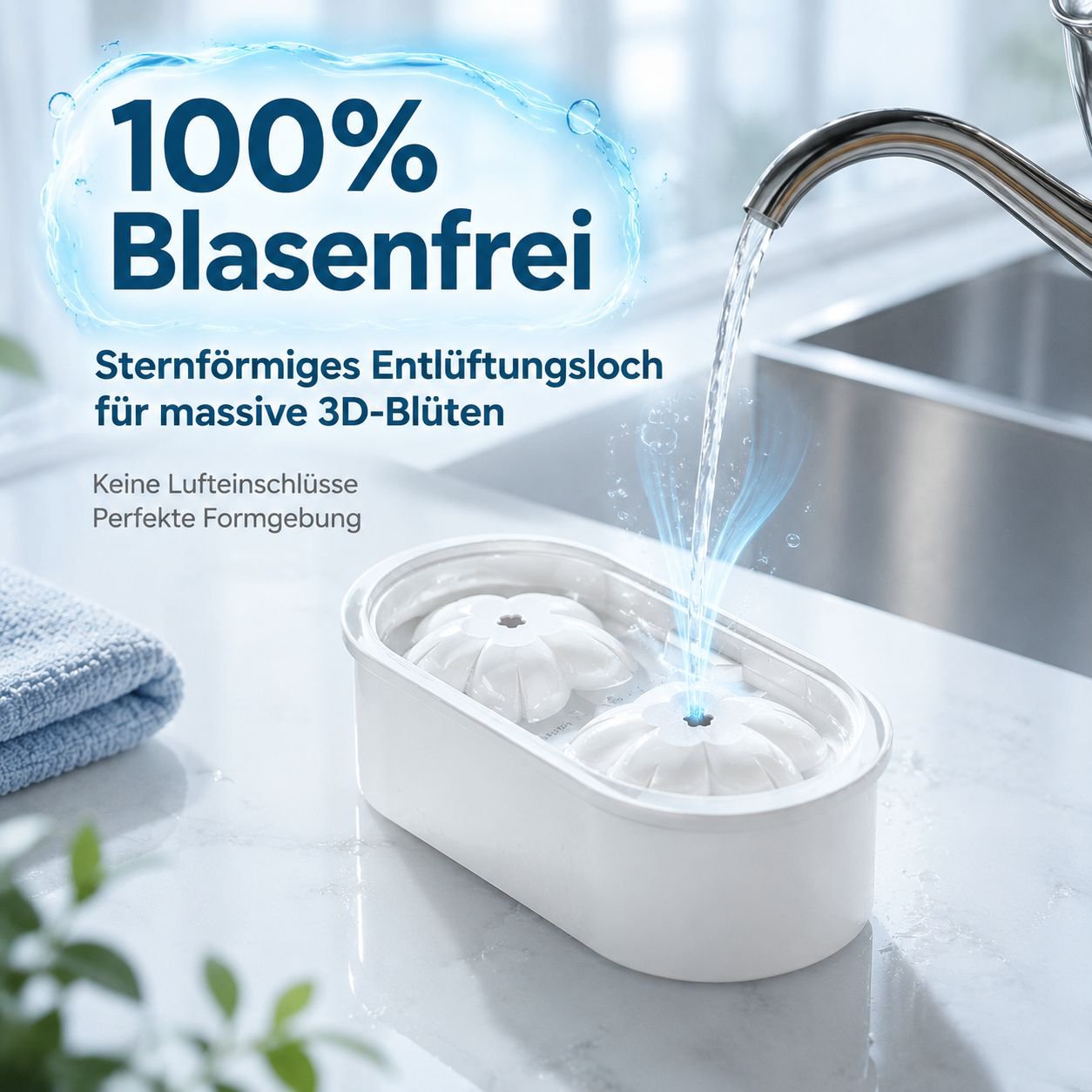 Haushalts-Sakura-Eiswürfelschale Kreative DIY-Eiswürfelform