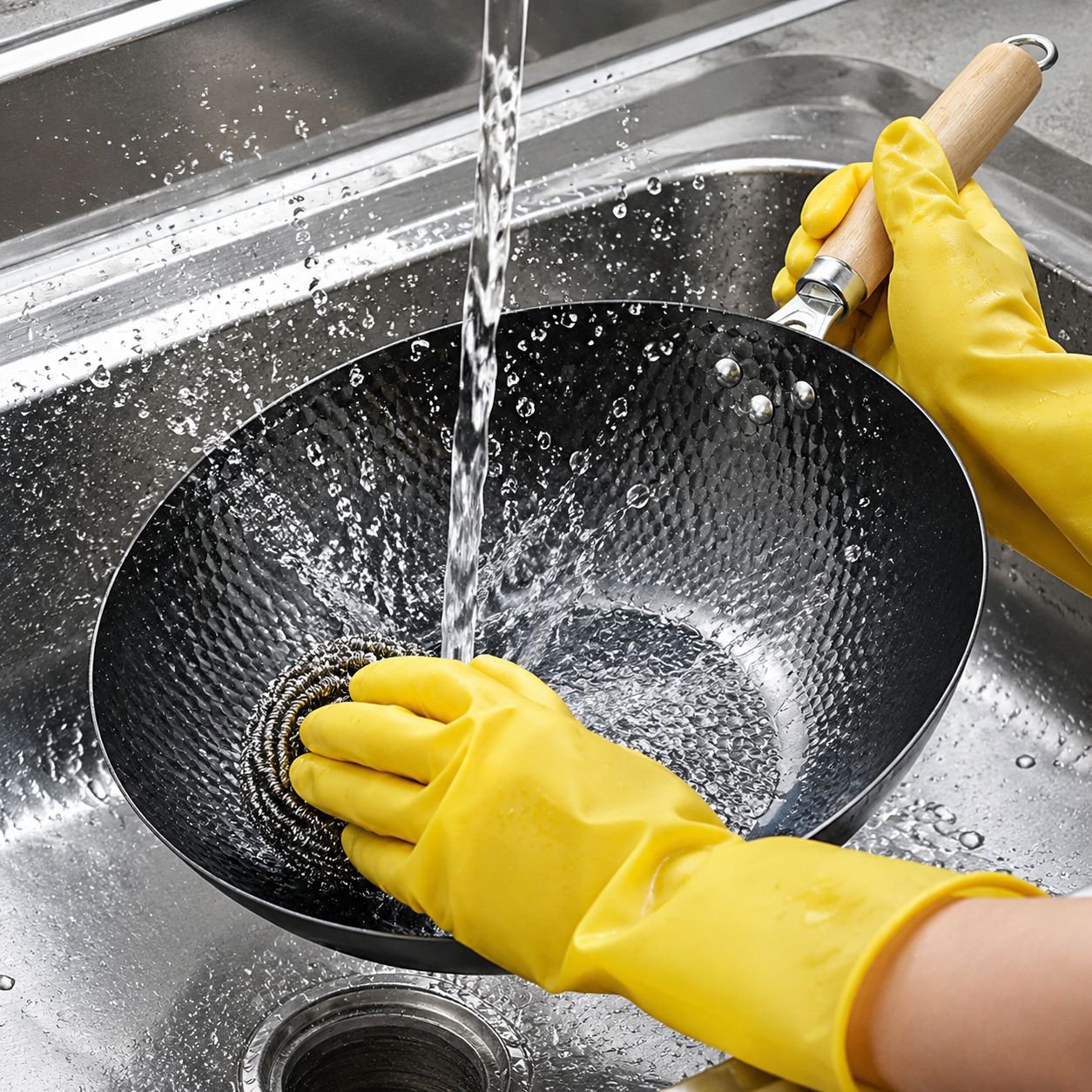 Humanized Handle Uncoated Nonstick Pan for Healthy Cooking