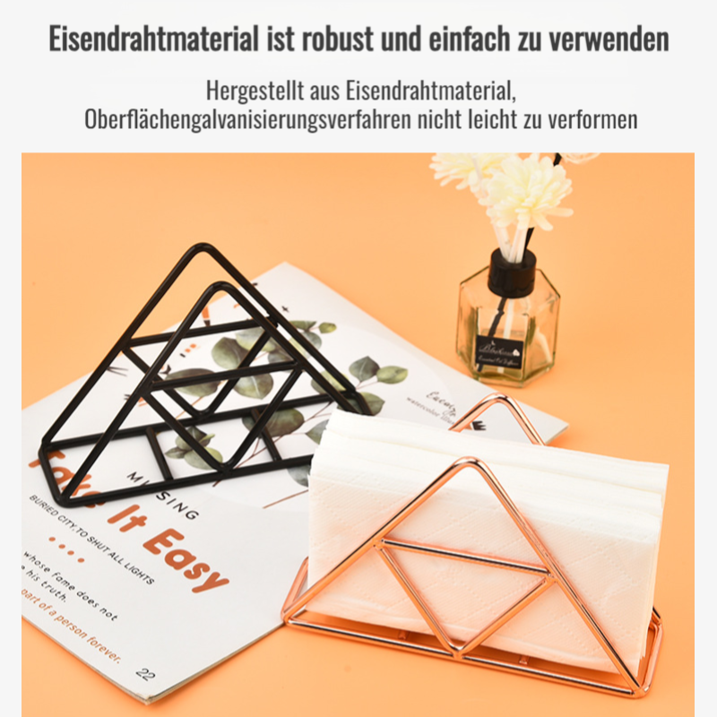 Vielseitiger Serviettenhalter aus Metall, moderner Papierhandtuchhalter für Zuhause