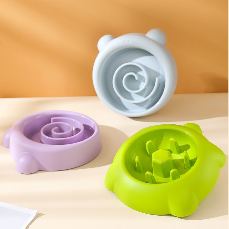 Anti-Spill Dog Food Bowl with Soil Prevention Hole