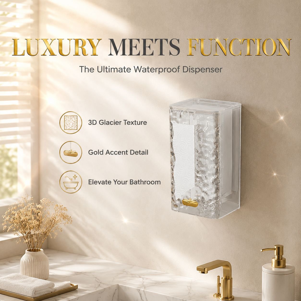 Upside-down Tissue Box, Easy Installation, Space-saving