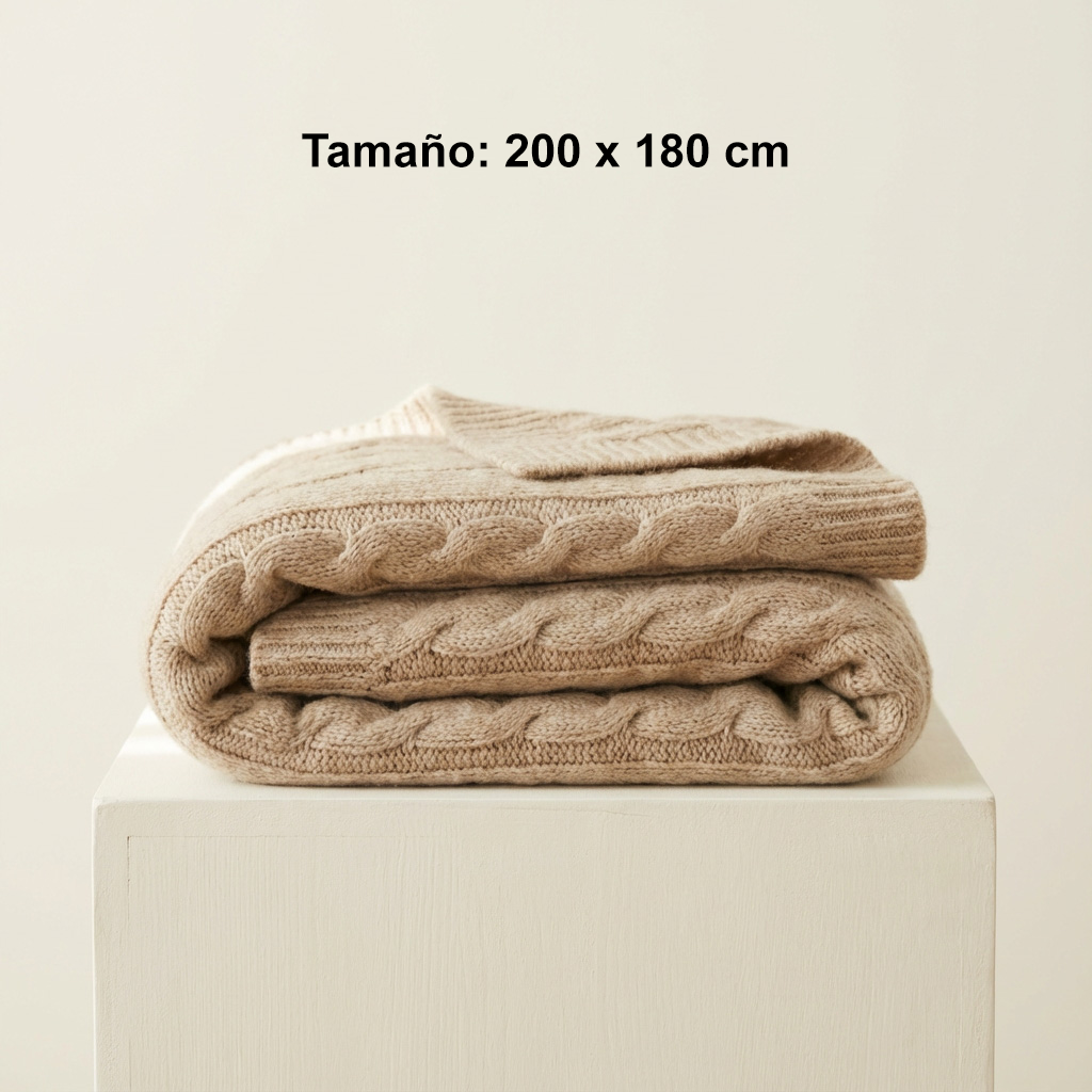 Manta confortable en dormitorio elegante