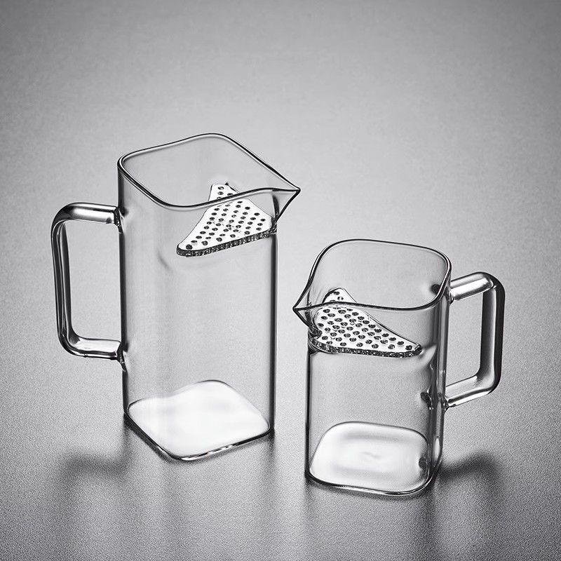Glass Tea Pitcher and Infuser Cup Set
