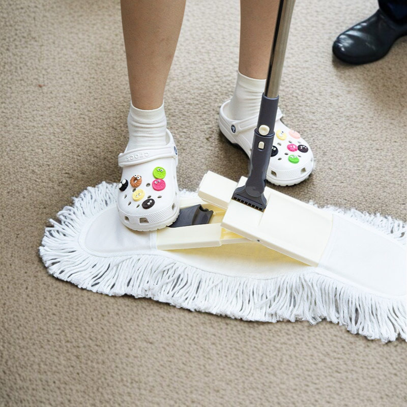 가정용 바닥걸레 천 머리 면사 흡수 수평판 밀대 천 커버 더스트 밀대 바닥걸레 천 머리