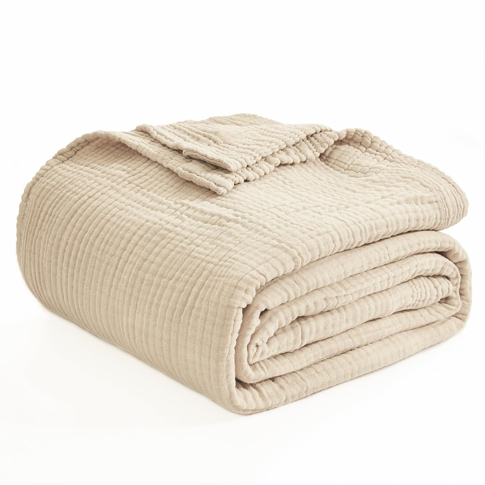 Pure cotton plain weave fabric blanket, breathable, lightweight, thin and soft, suitable for summer 