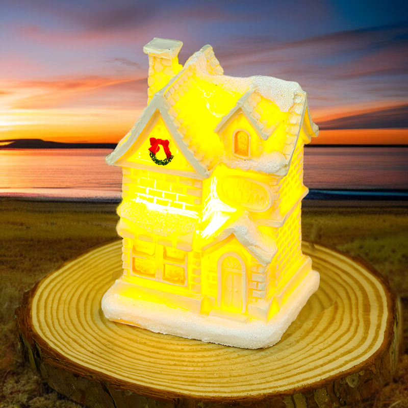 幻想的に輝くマイクロ風景クリスマス飾り