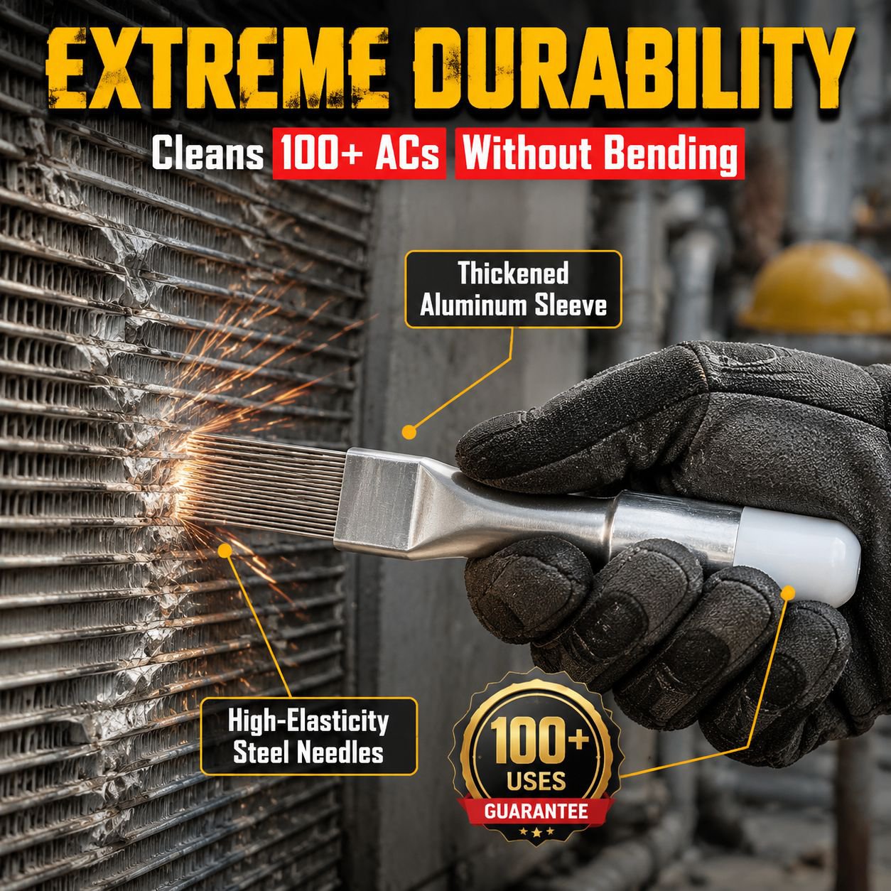 Multi-purpose Metal Tool Brush for Air Conditioner Radiator Cleaning