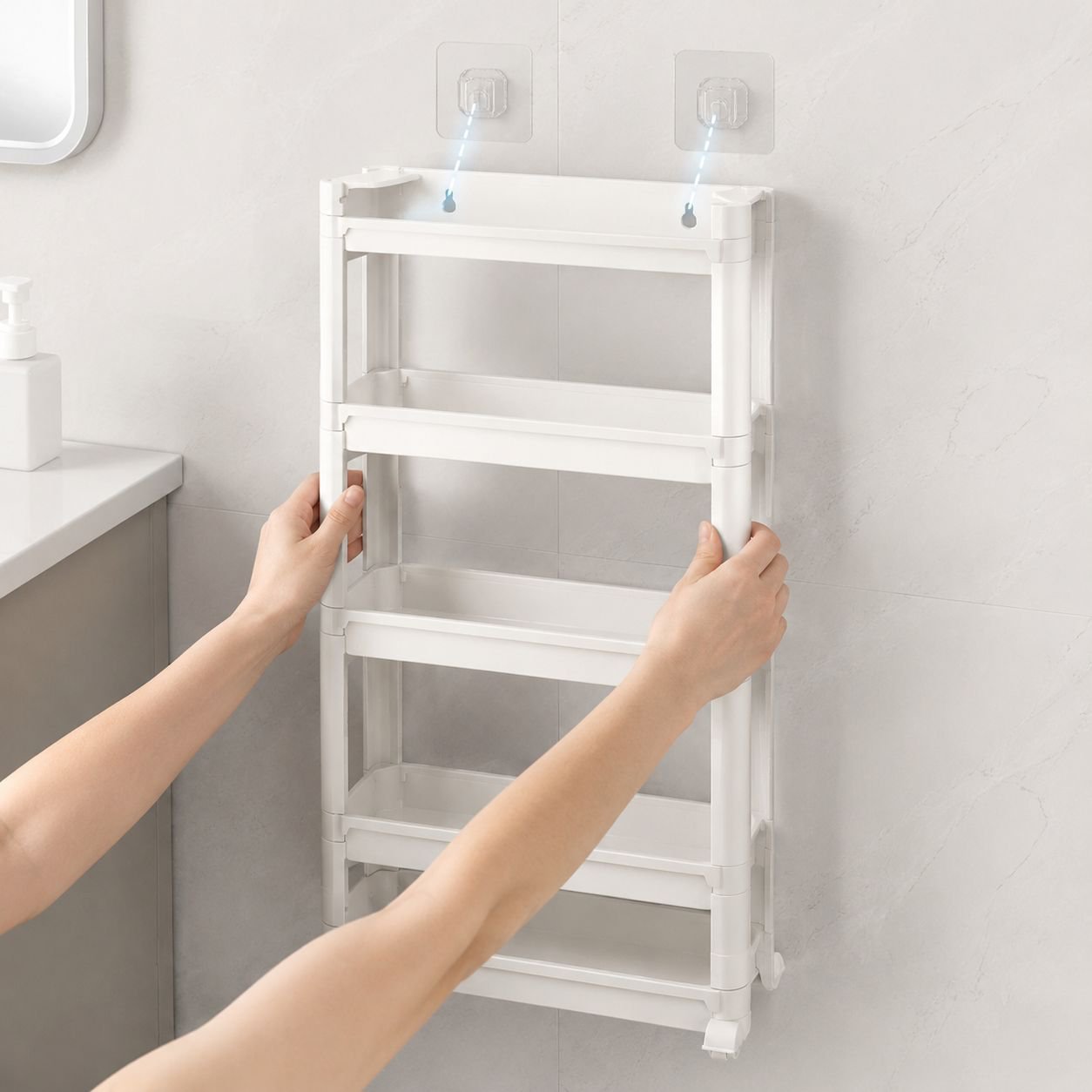 Bathroom Mobile Storage Rack