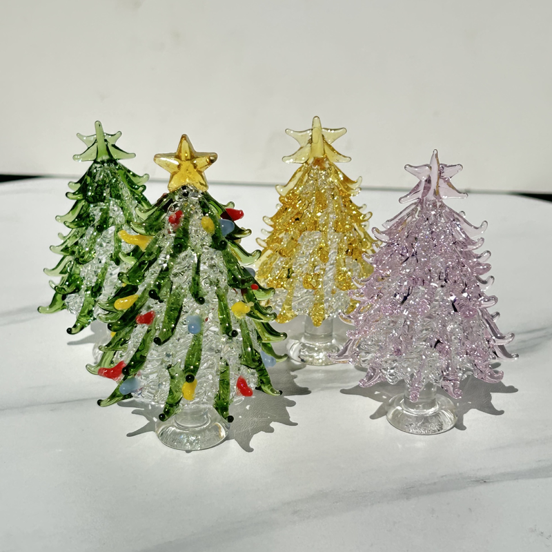 Handmade glass Christmas tree