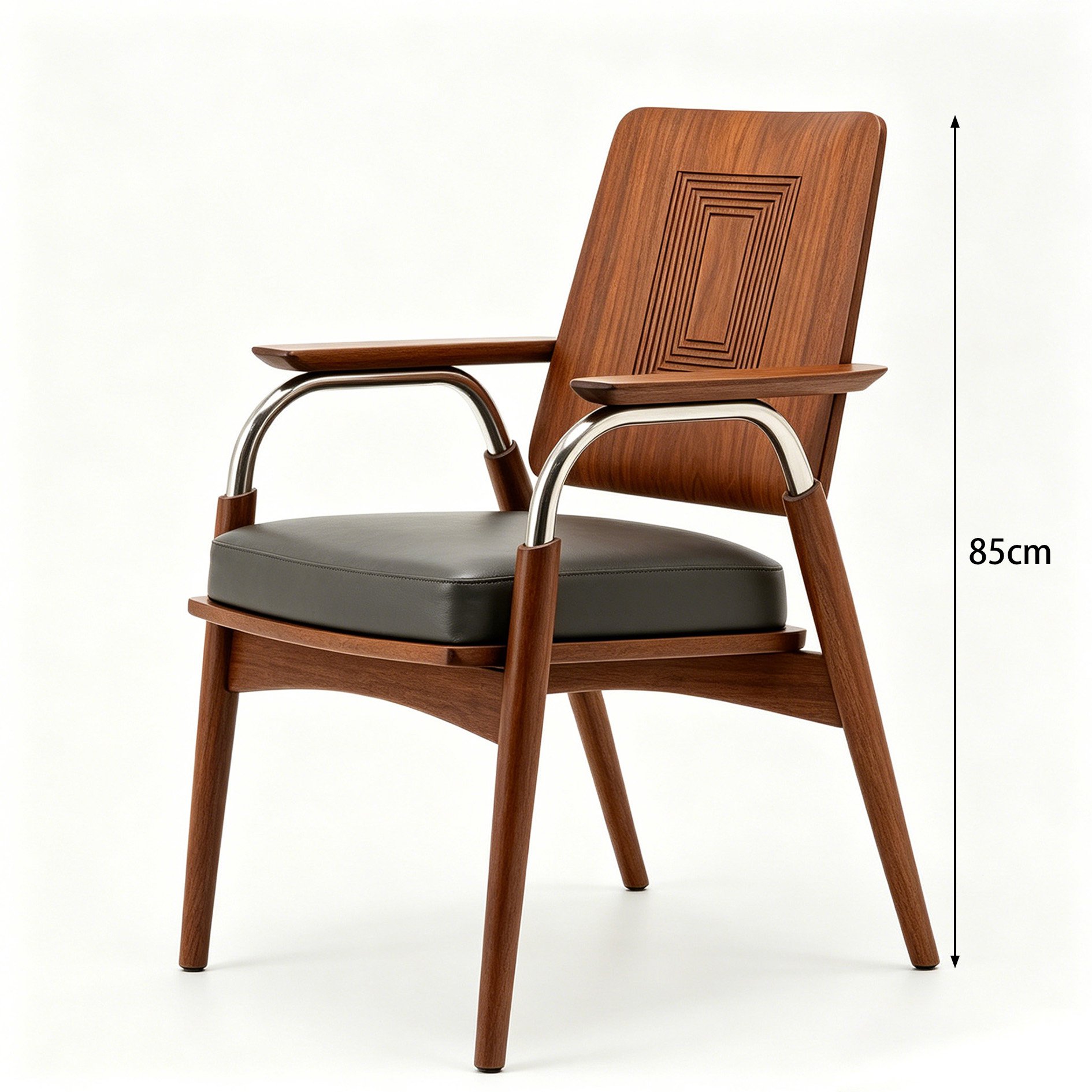 Moderner Einzelstuhl im minimalistischen Stil