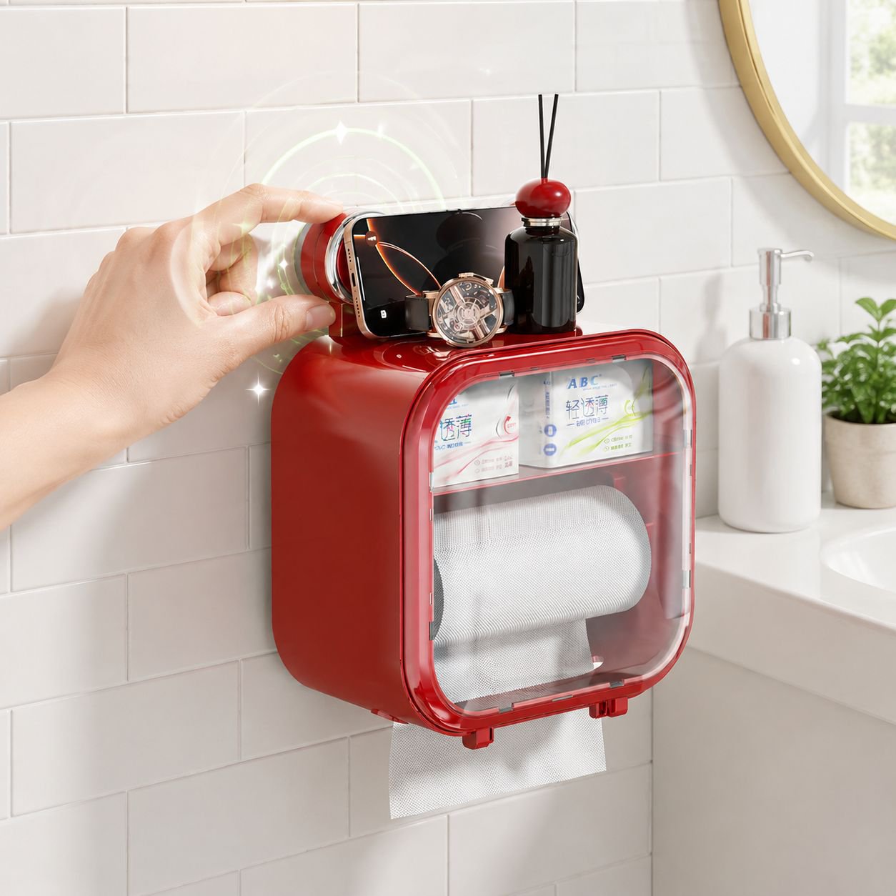 Multifunctional Toilet Paper Storage Box