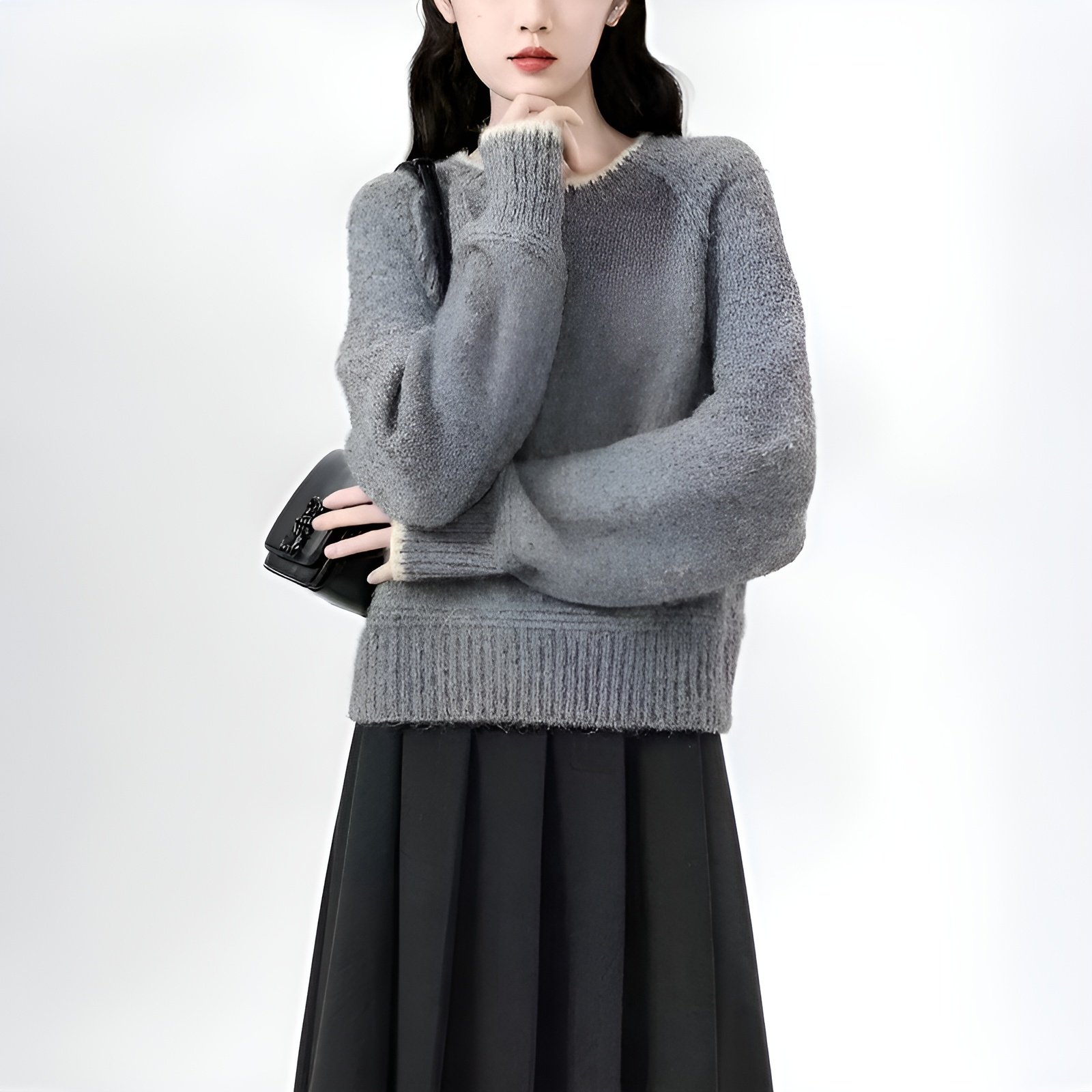 ゆったりフィット 快適 暖かく 防寒 セーター