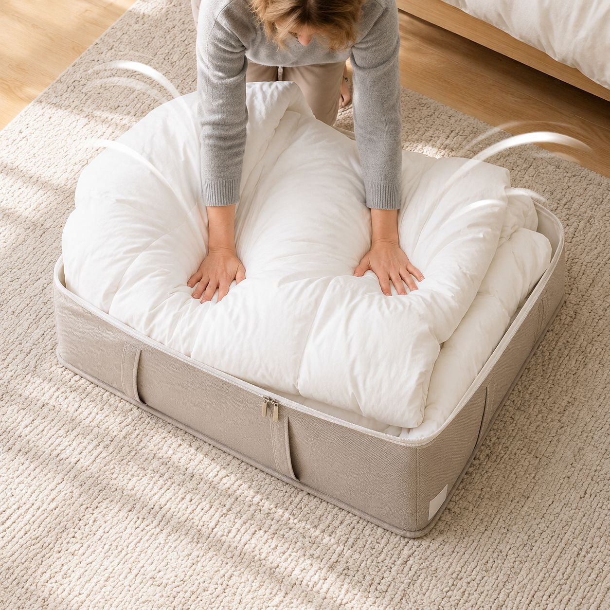 Multi-purpose storage box for bedroom and closet