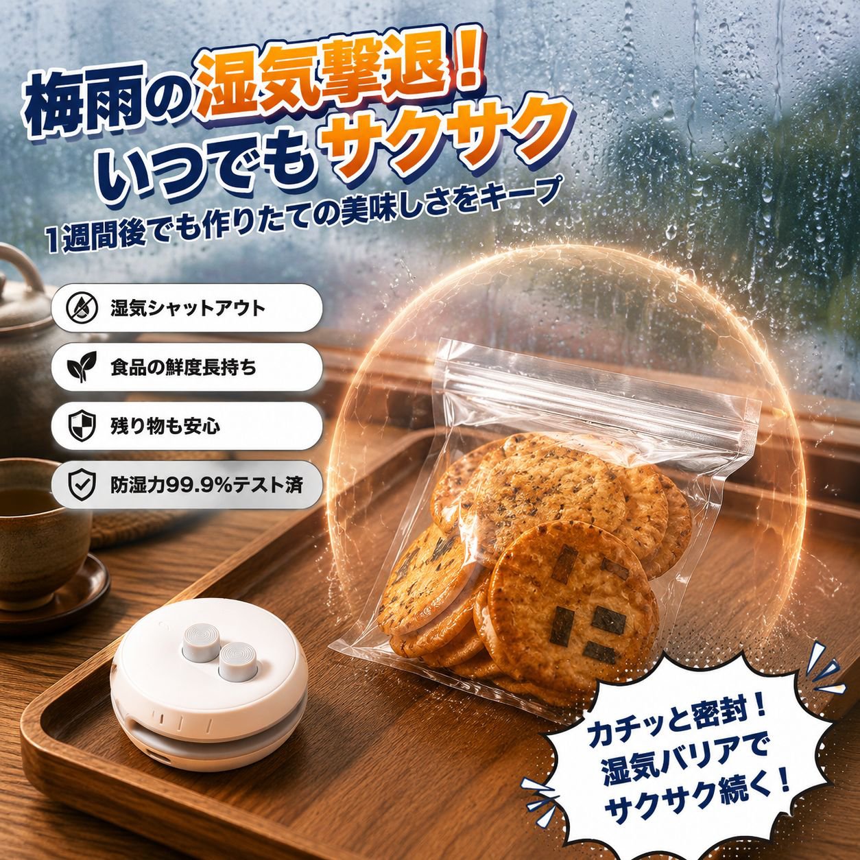 ミニ携帯充電シーラー 家庭用食品保存機