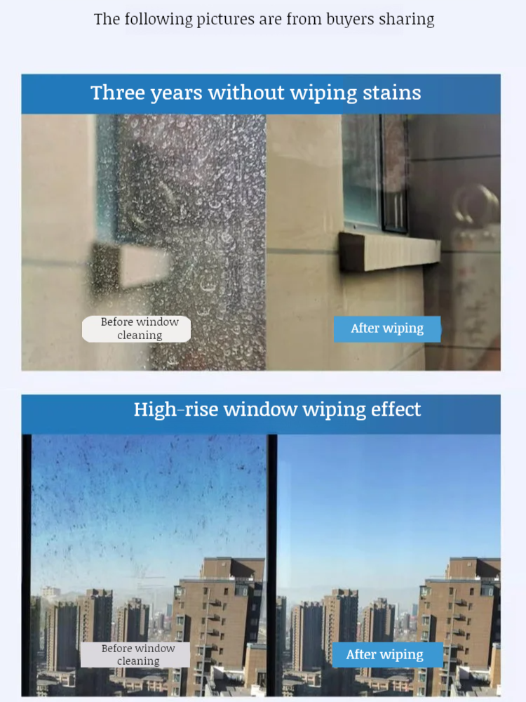 Double-Sided Window Wiper Cleaner