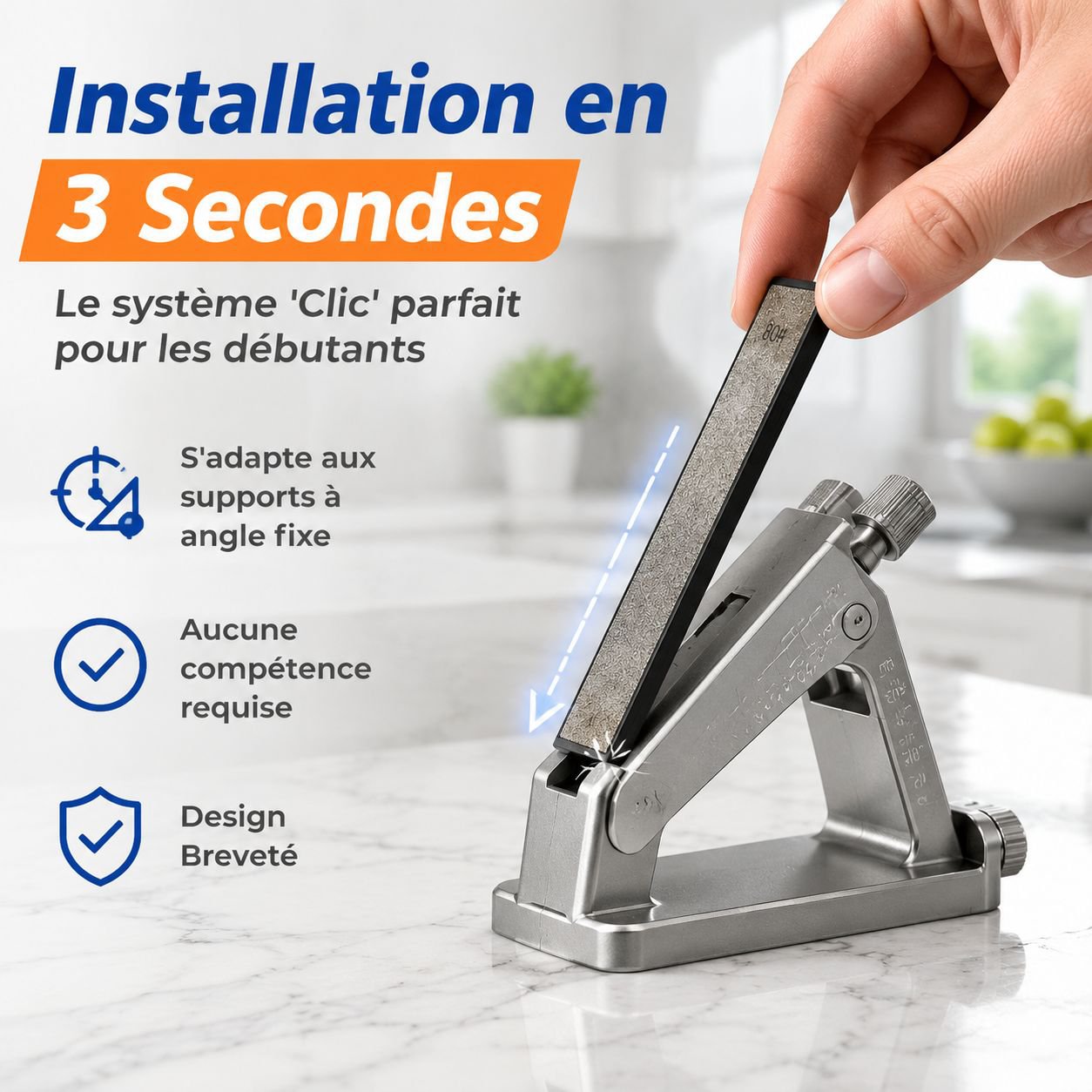 Pierre à aiguiser abrasive diamantée