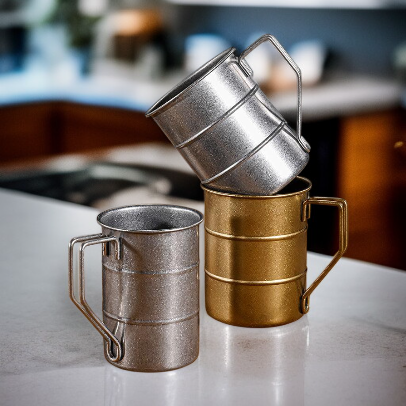 Vaso de cerveza estilo industrial 