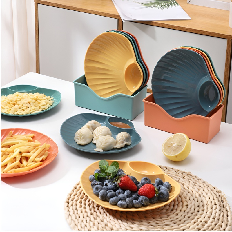  밀짚 샐러드 플레이트