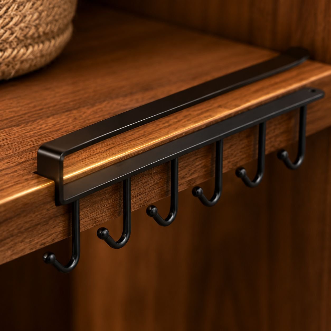 Sturdy metal wardrobe hook for hanging coats and bags