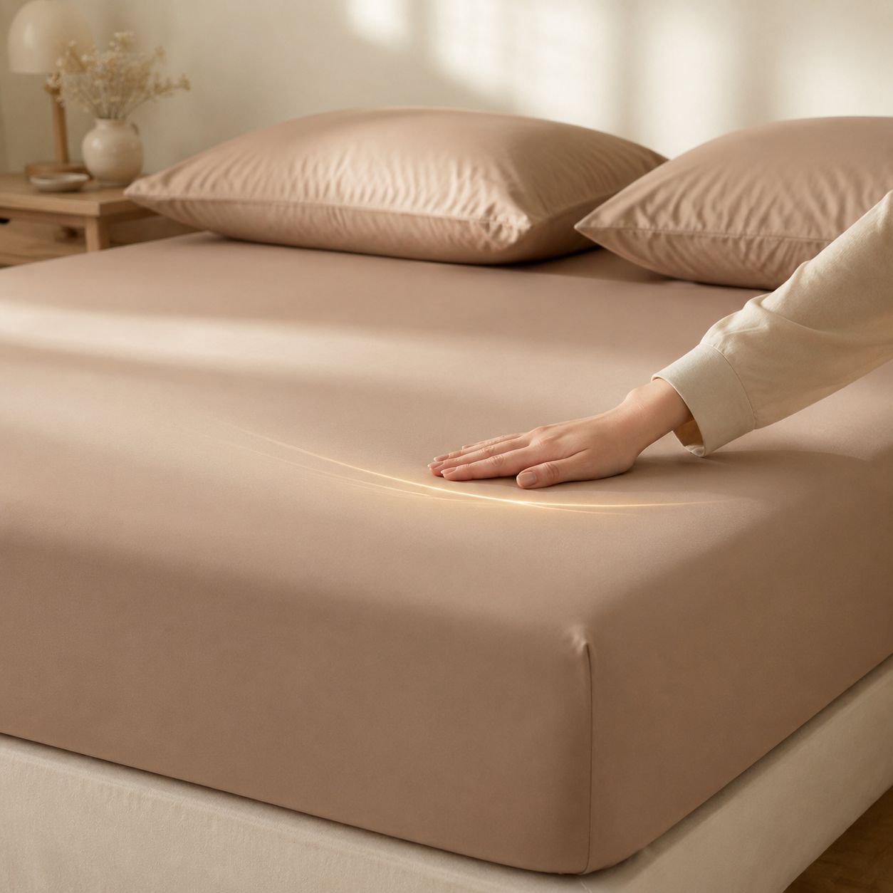 Class A Nylon/Ammonium Silk Cooling Fitted Sheet, Essential for Comfortable Summer Sleep