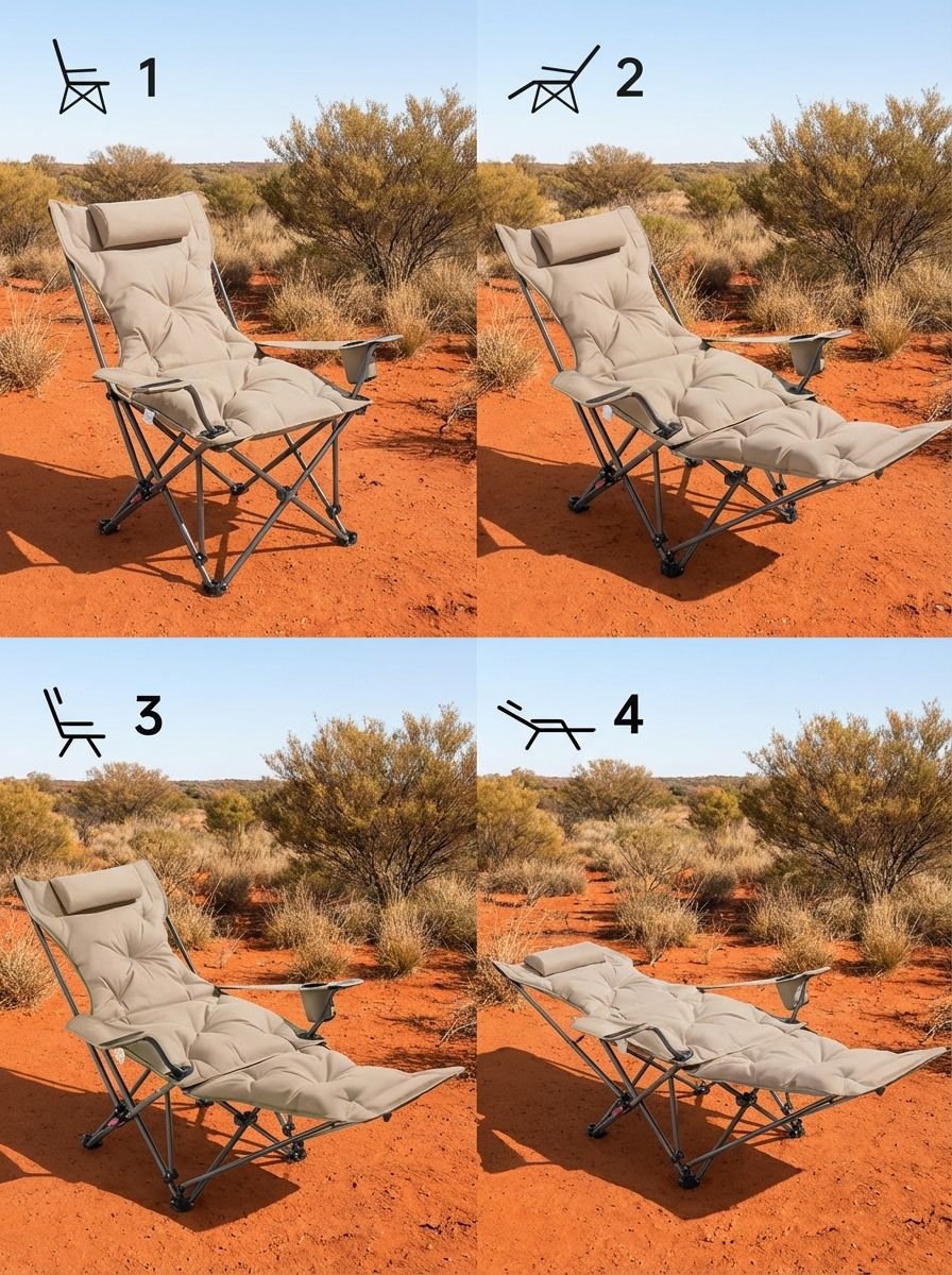 เก้าอี้เบาะนุ่มเหมาะสำหรับเดินป่า