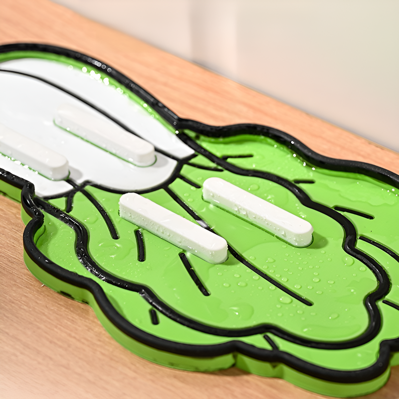 다용도 채소 모양 냄비뚜껑 받침대 및 도마 매트