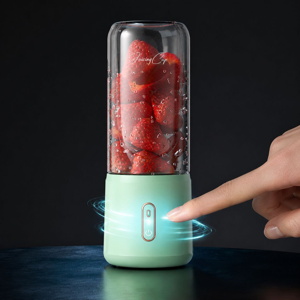 Lightweight cordless juicer for gym and office