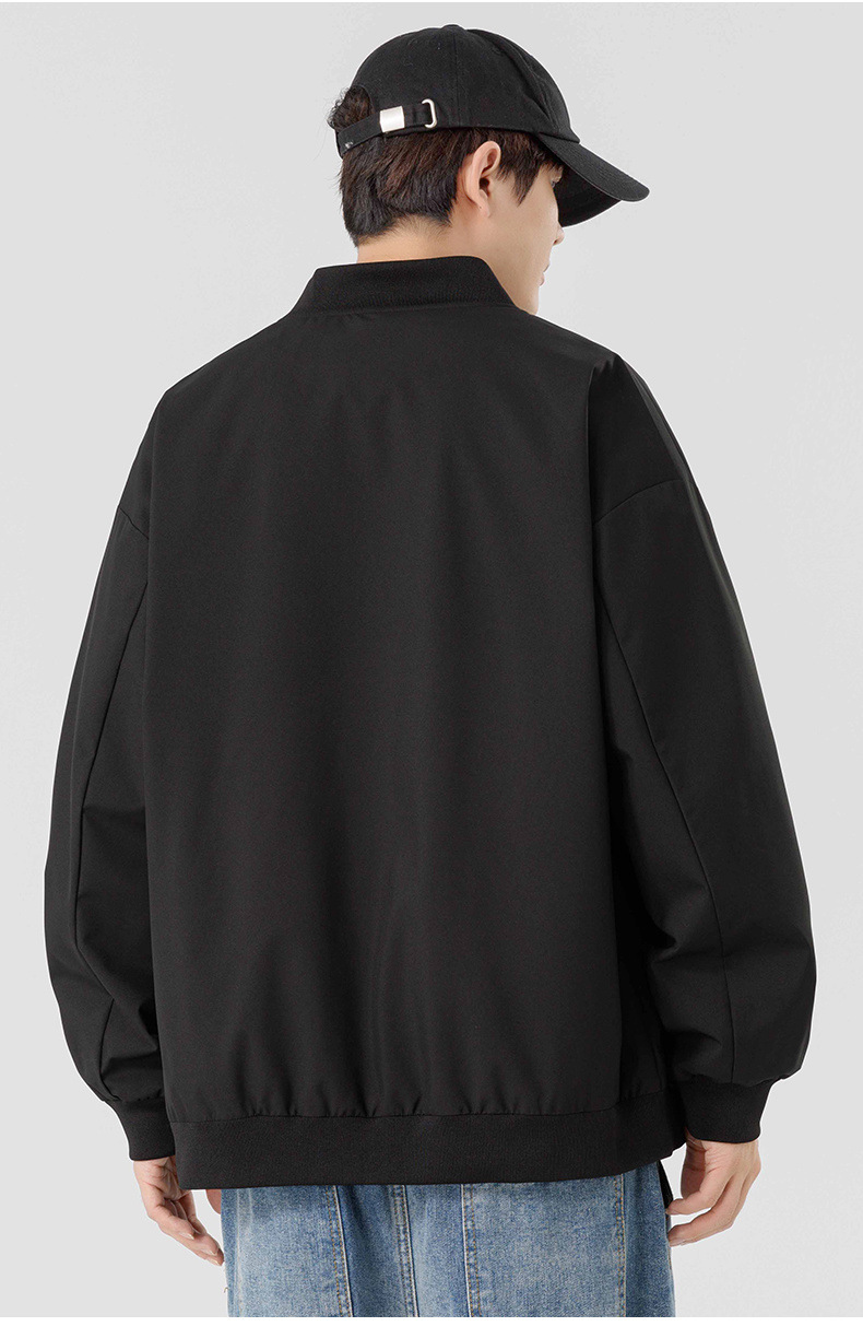 트렌디한 삼방 재킷 옆면 이미지