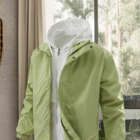 남성 페이크 투피스 코트 디테일