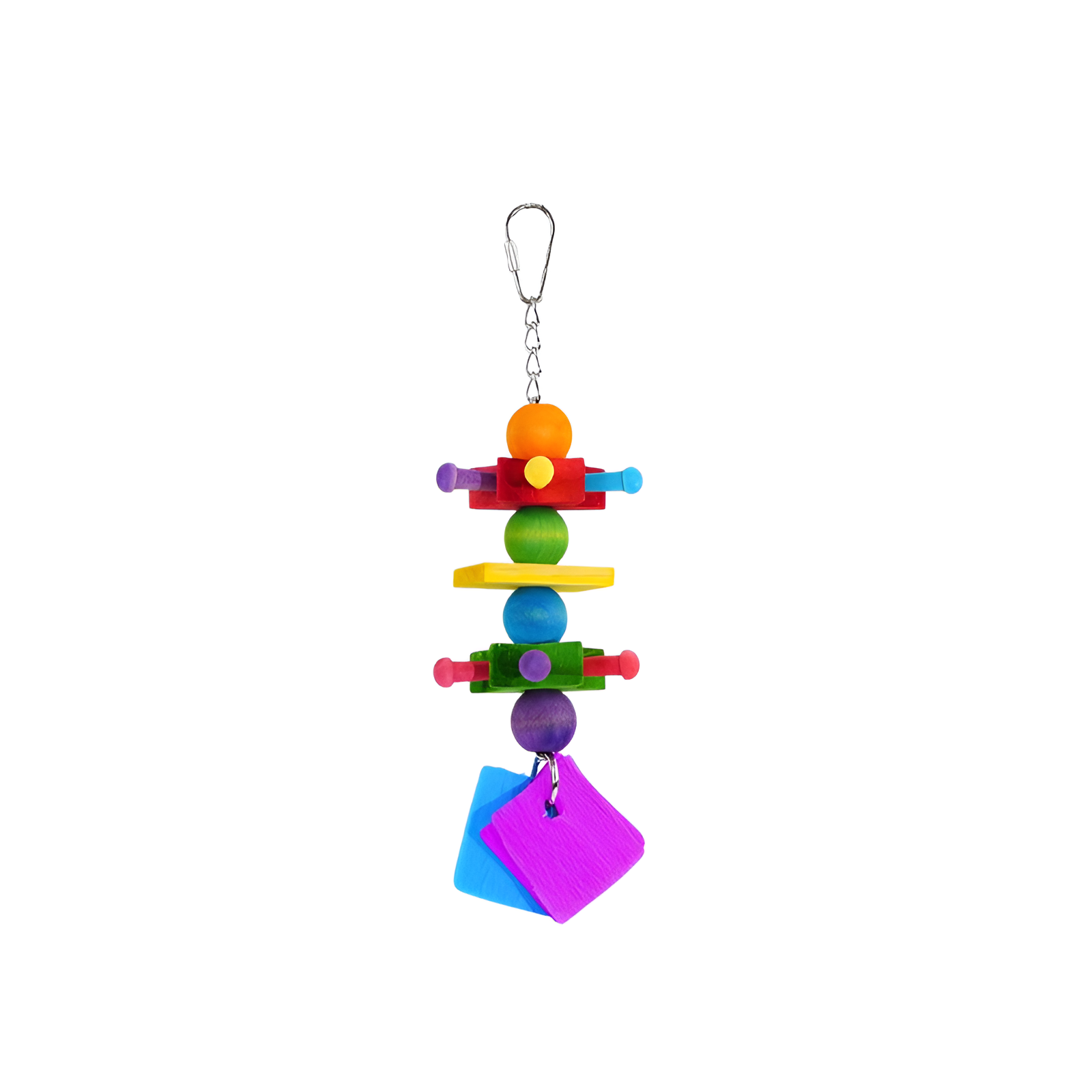 Parrot Colorful Chewing Toy Stand, Cockatiel Tiger Skin Peony Educational Toy, Claw Sharpening and B