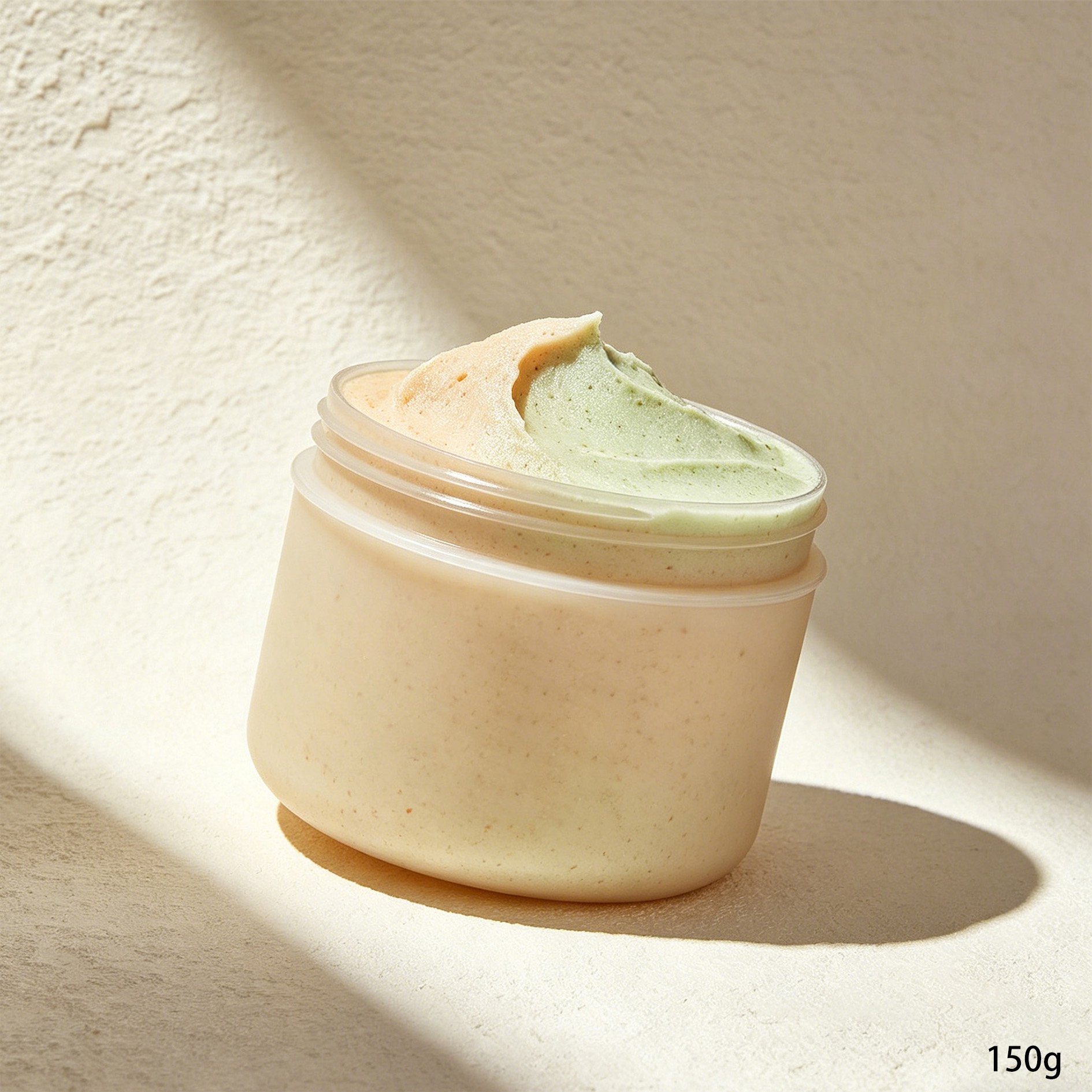 Zbliżenie na peeling do ciała z naturalnymi składnikami