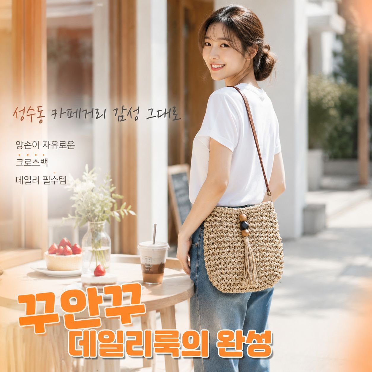 여름 신상 페이퍼 위빙 토트백