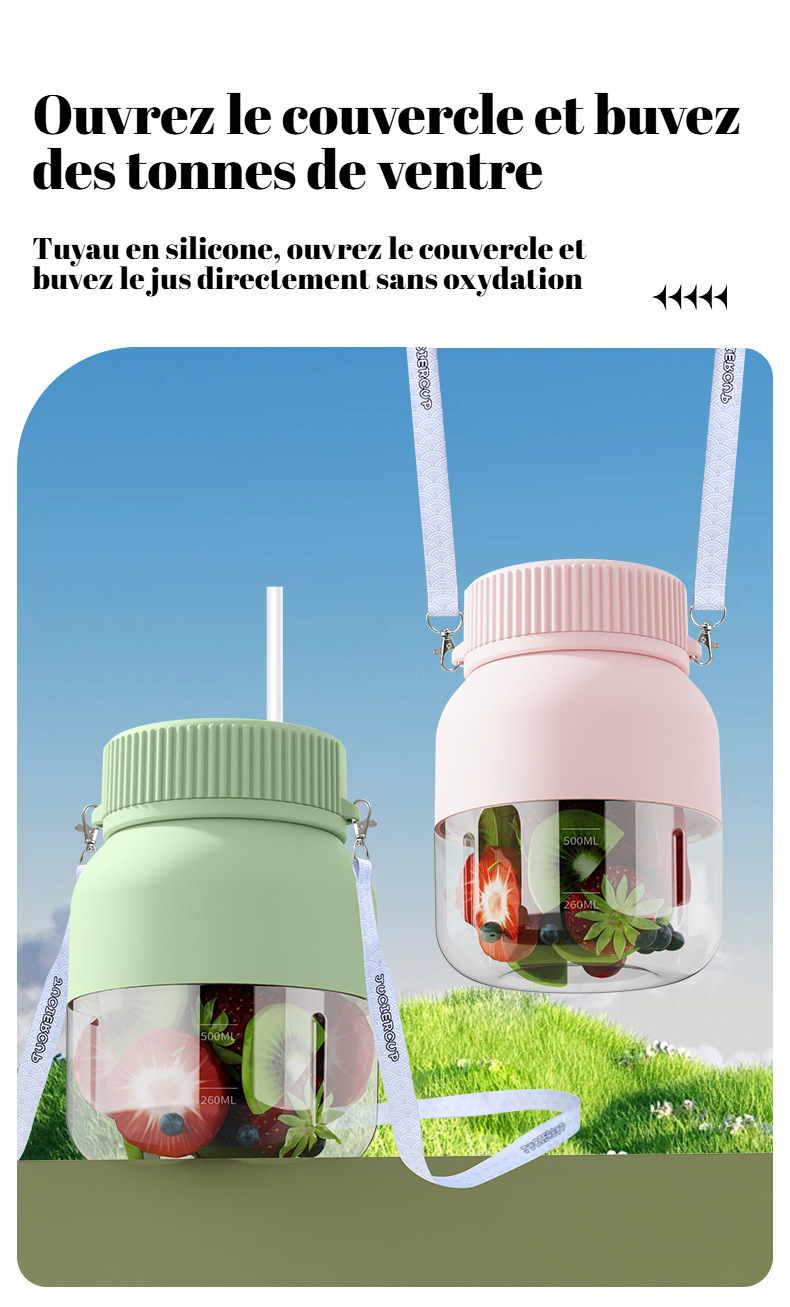 Préparation de jus vitaminés en plein air