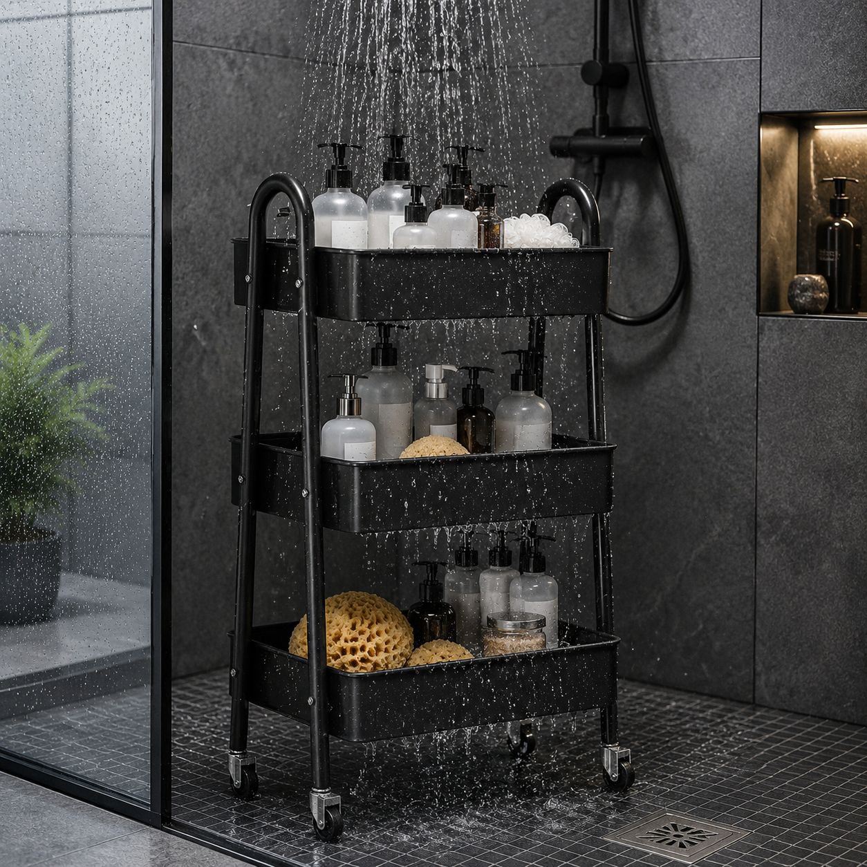 Estante multiusos extraíble para cocina, baño y dormitorio