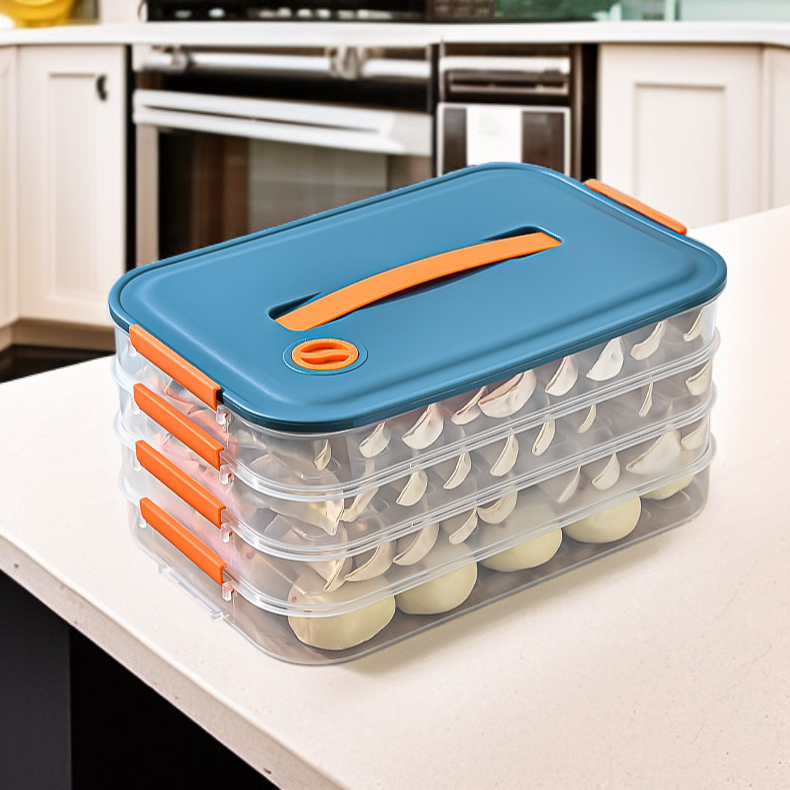 핸드헬드 식품급 만두 신선도 유지 수납함