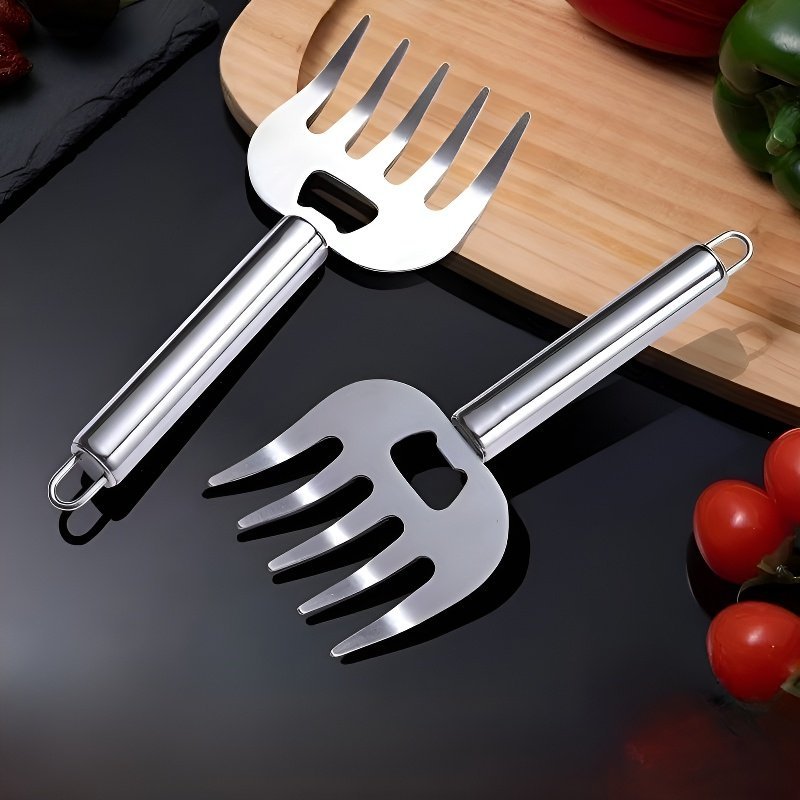 ステンレス製ミートシュレッダー 多機能肉裂きフォーク ベアクロー分割ツール