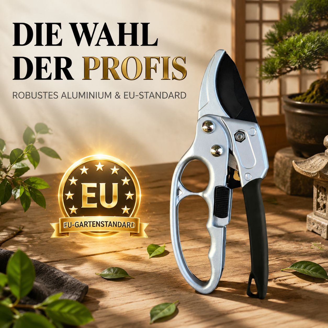 Multifunktionale Astschere, Gartengerät für Äste und Obstbäume