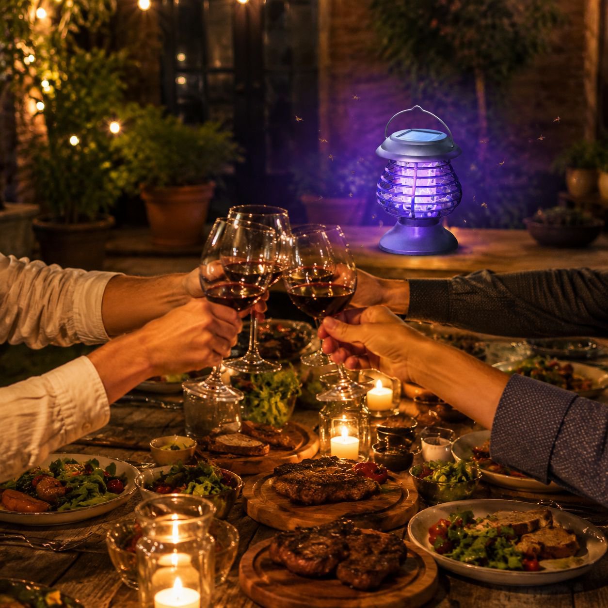 Solar Garten-Mückenlampe als praktische Outdoor-Lösung