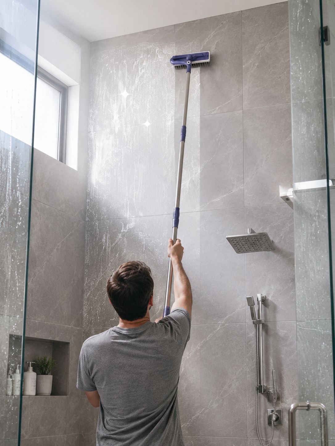 Versatile cleaning brush for multiple surfaces