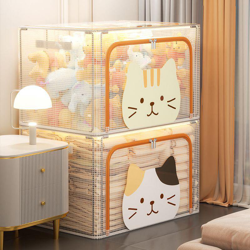 Thickened Clear Folding Storage Container for Household Use