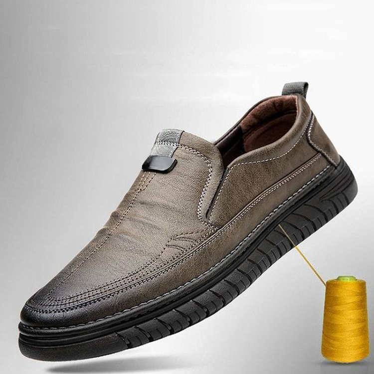 남성 드라이빙화 소프트 바닥 통풍 미끄럼 방지 구두 남성 캐주얼화 아빠 신발 중년 드라이빙화