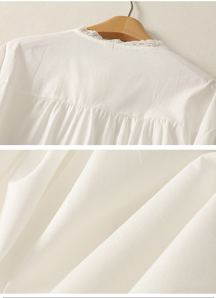 데일리룩으로 추천하는 레이스 트리밍 셔츠