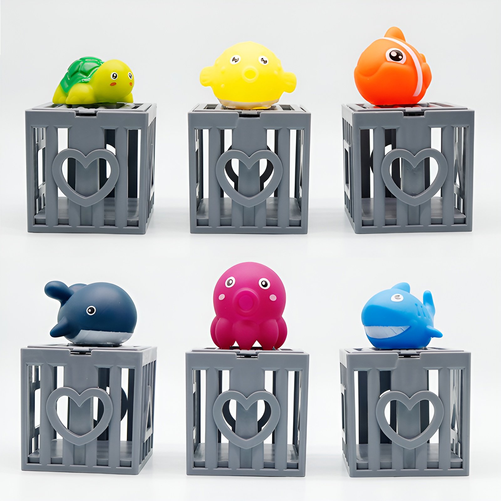 Rescue marine animals, deep-sea explorer, water play, diving cage rescue, baby swimming, grasping tr