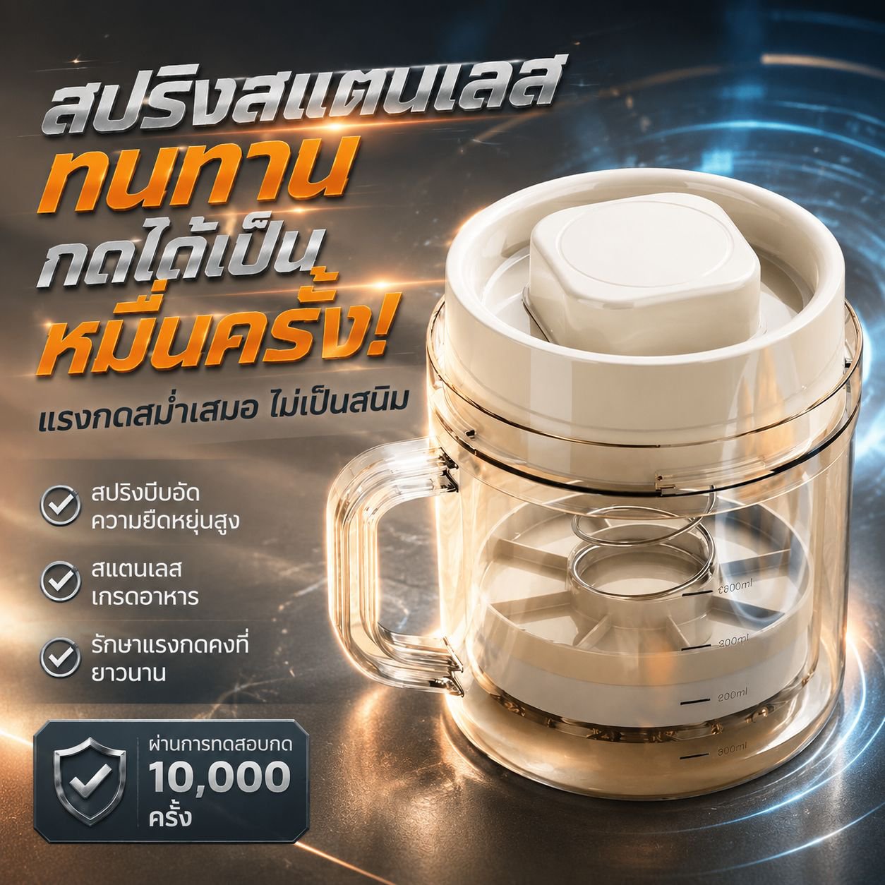 เครื่องแยกโยเกิร์ตโฮมเมด ตัวกรองและบีบอัดโยเกิร์ตกรีกสำหรับใช้ในบ้าน