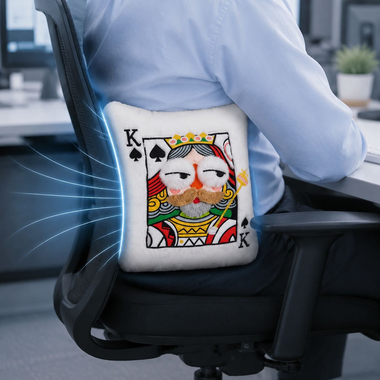 Plush embroidered playing card pillow/cushion - high-value, fun, and a great gift for friends and be