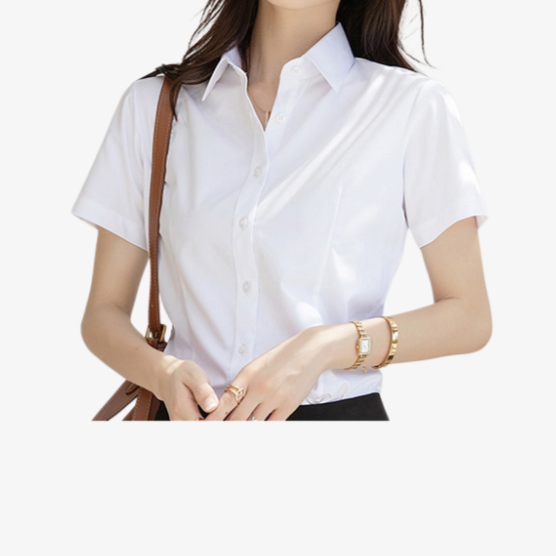 편안한 착용감의 여성 대나무 작업복 셔츠